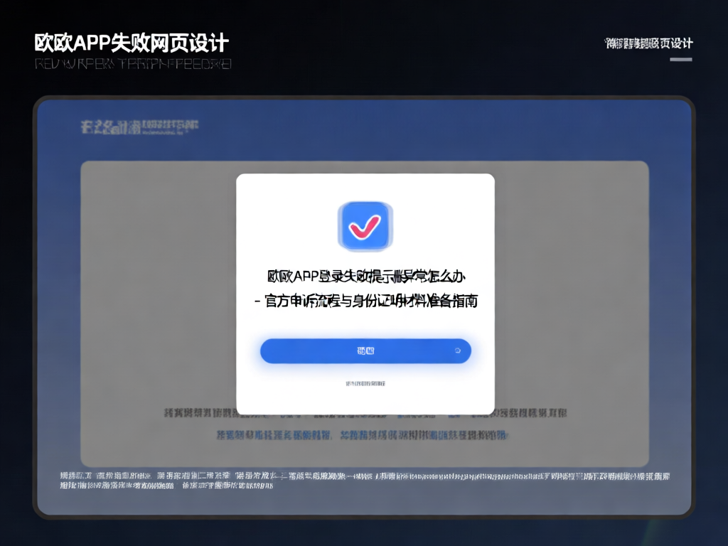 欧意APP登录异常解决